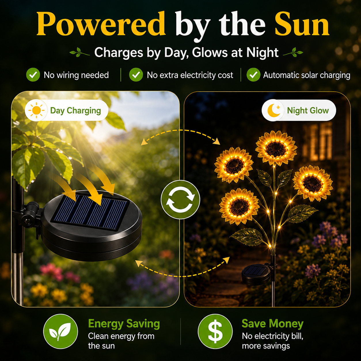 🌞Decorate & Light Up Your Yard Tonight – No Power Needed, Just Push In!💡💸 thumbnail 3