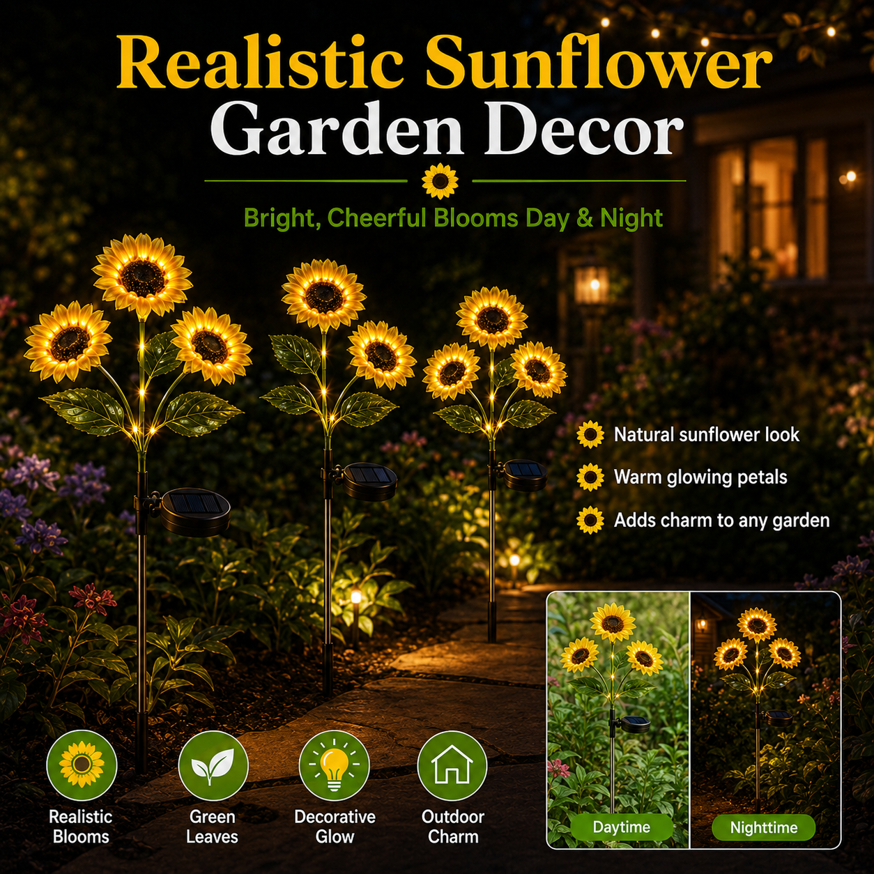 🌞Decorate & Light Up Your Yard Tonight – No Power Needed, Just Push In!💡💸 thumbnail 4