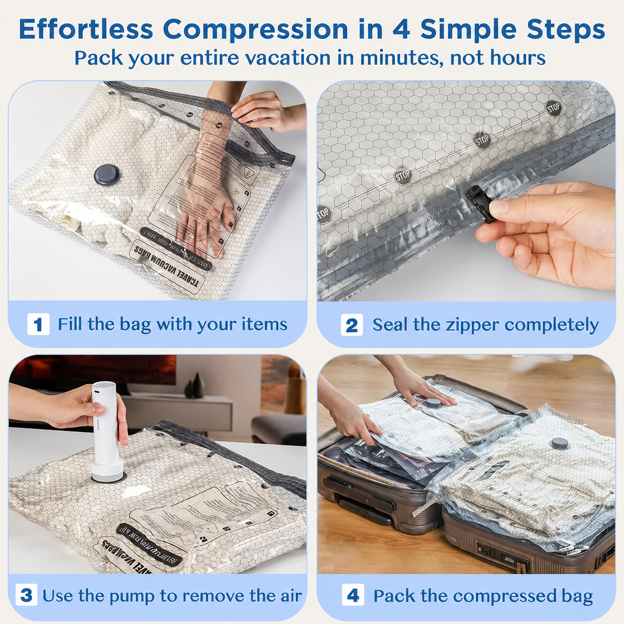 🔥HOT Deal Summer Sale 60% OFF☀️- Nano-Pump Compresses Your Clothes ✈️ thumbnail 4