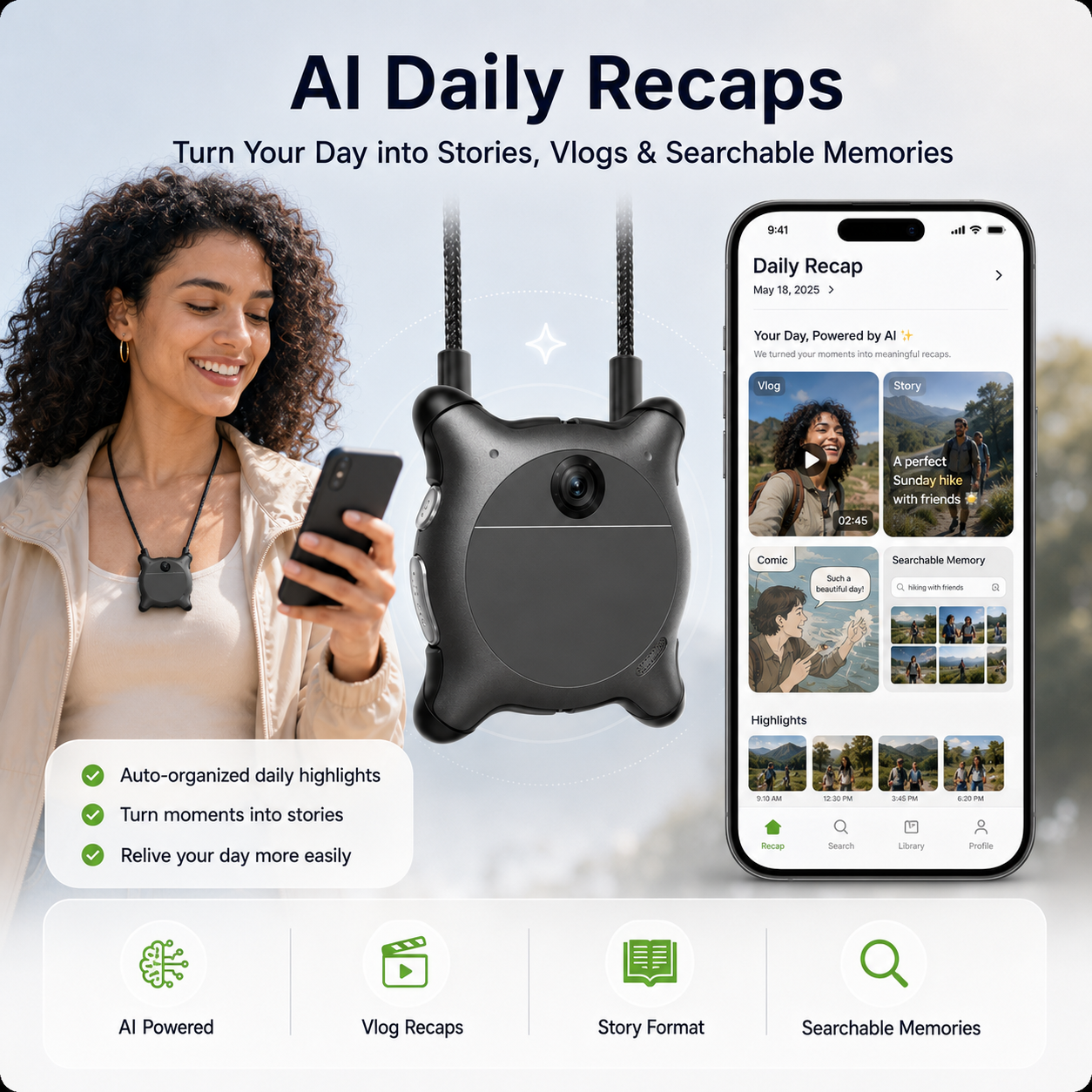 🤖 Your AI Memory Camera — Records, Recaps & Remembers Your Day thumbnail 5