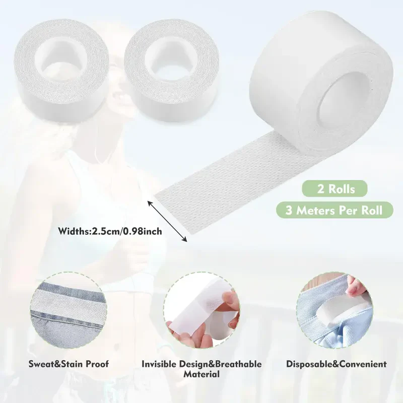 🔥Last Day 50% OFF - 2 Rolls Invisible Sweat Pads & Collar Protectors for Shirts – Unisex Sweat Guard thumbnail 3