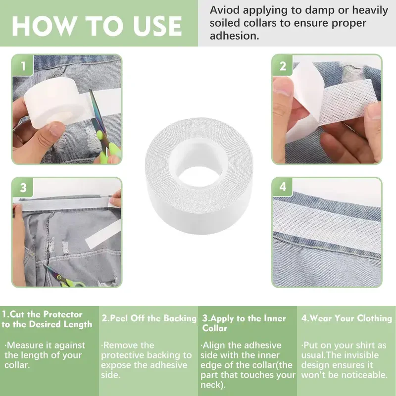 🔥Last Day 50% OFF - 2 Rolls Invisible Sweat Pads & Collar Protectors for Shirts – Unisex Sweat Guard thumbnail 5