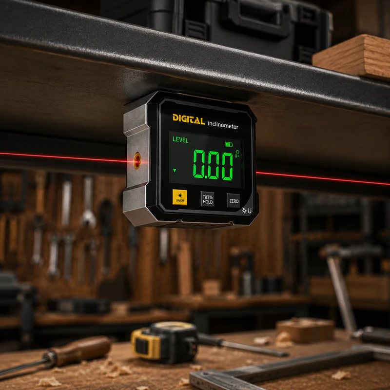 🏠Get It Straight The First Time ⚙️ Digital Laser Inclinometer Level – High-Precision Angle Finder with Magnetic Base thumbnail 6