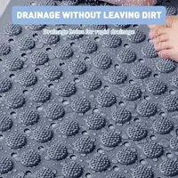 💧2 in 1 SafeStep Anti-Slip Shower Mat With Foot Scrubber 🚿🏆 Perfect For Seniors, Kids & Family Bathrooms thumbnail 5