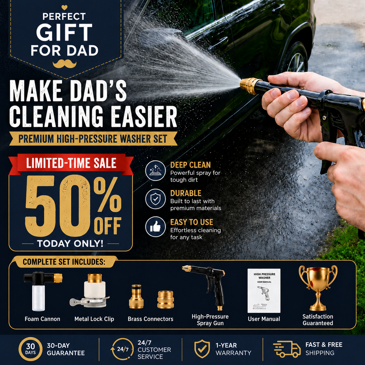 🔥Hot Sales 49% OFF💦Powerful High-Pressure Home Car Wash & Garden Sprayer - Image 1