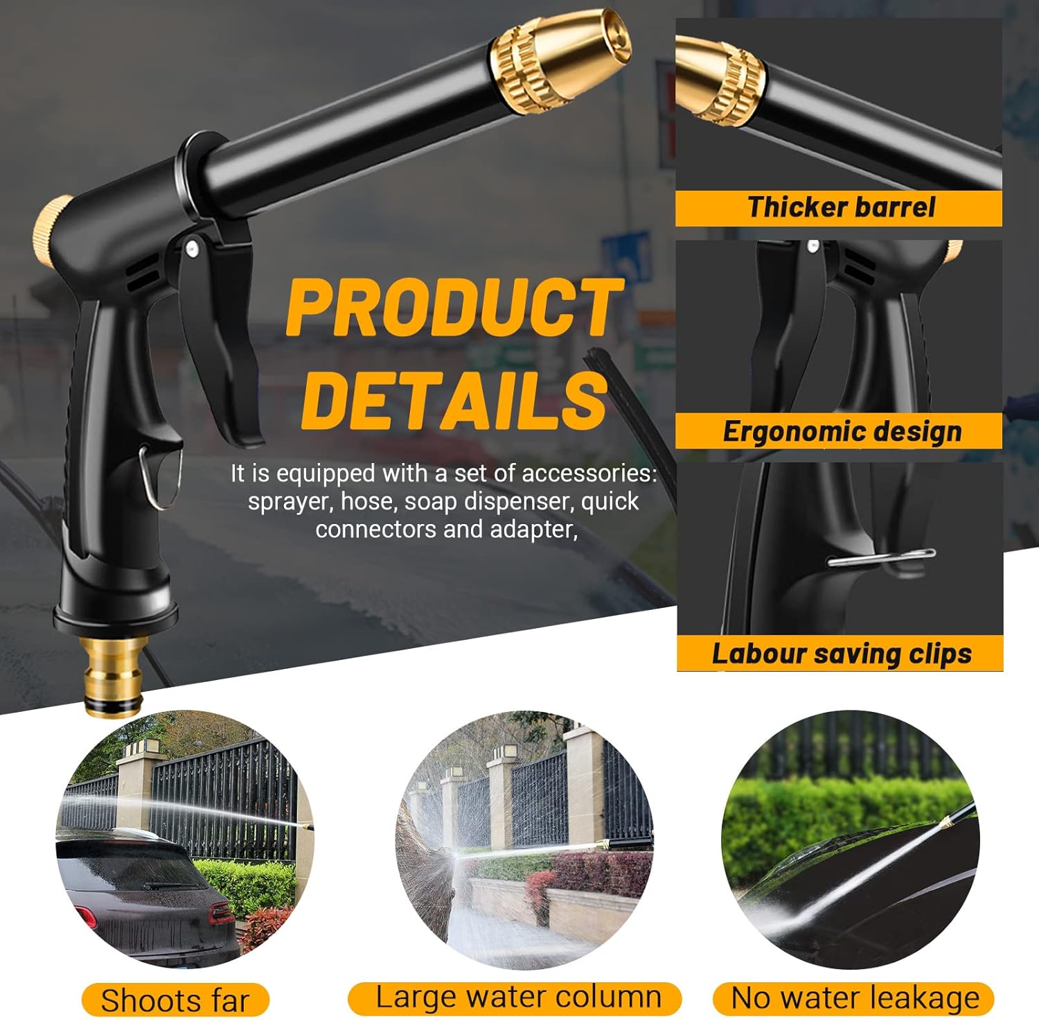 🔥Hot Sales 49% OFF💦Powerful High-Pressure Home Car Wash & Garden Sprayer thumbnail 11