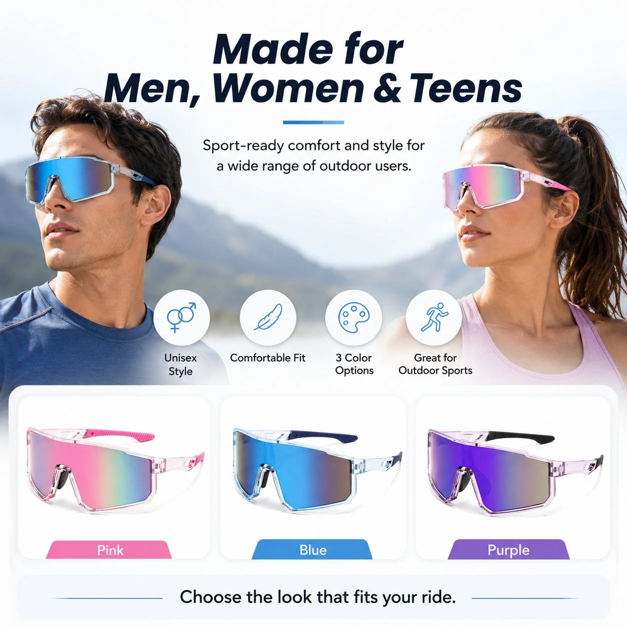 🔥Last Day 50% OFF - The Ultimate Ultra-Lightweight Sports Performance Sunglasses 🕶️✨ thumbnail 2