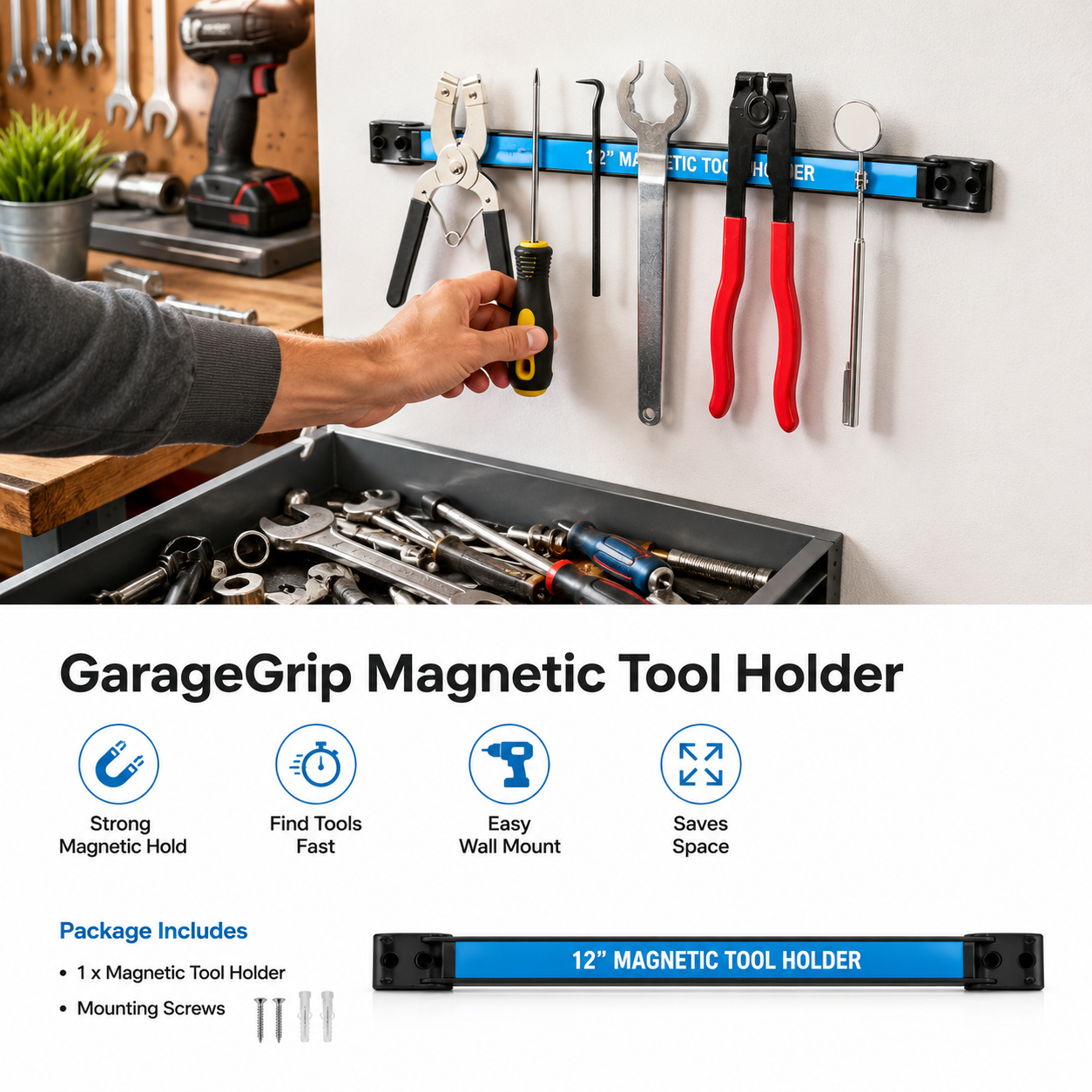 🧲 Powerful Magnetic Tool Holder - Image 1
