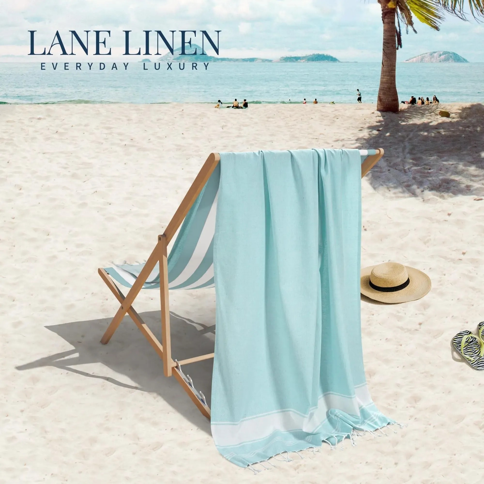 🔥Summer Hot Sale 50%OFF🌴 Lightweight XL Flat-Weave Beach Towel - Image 1