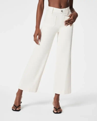 ✨HOT SALE 70% OFF👖Tummy Control Cropped Wide-Leg Jeans thumbnail 8