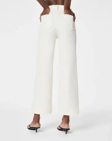 ✨HOT SALE 70% OFF👖Tummy Control Cropped Wide-Leg Jeans thumbnail 11