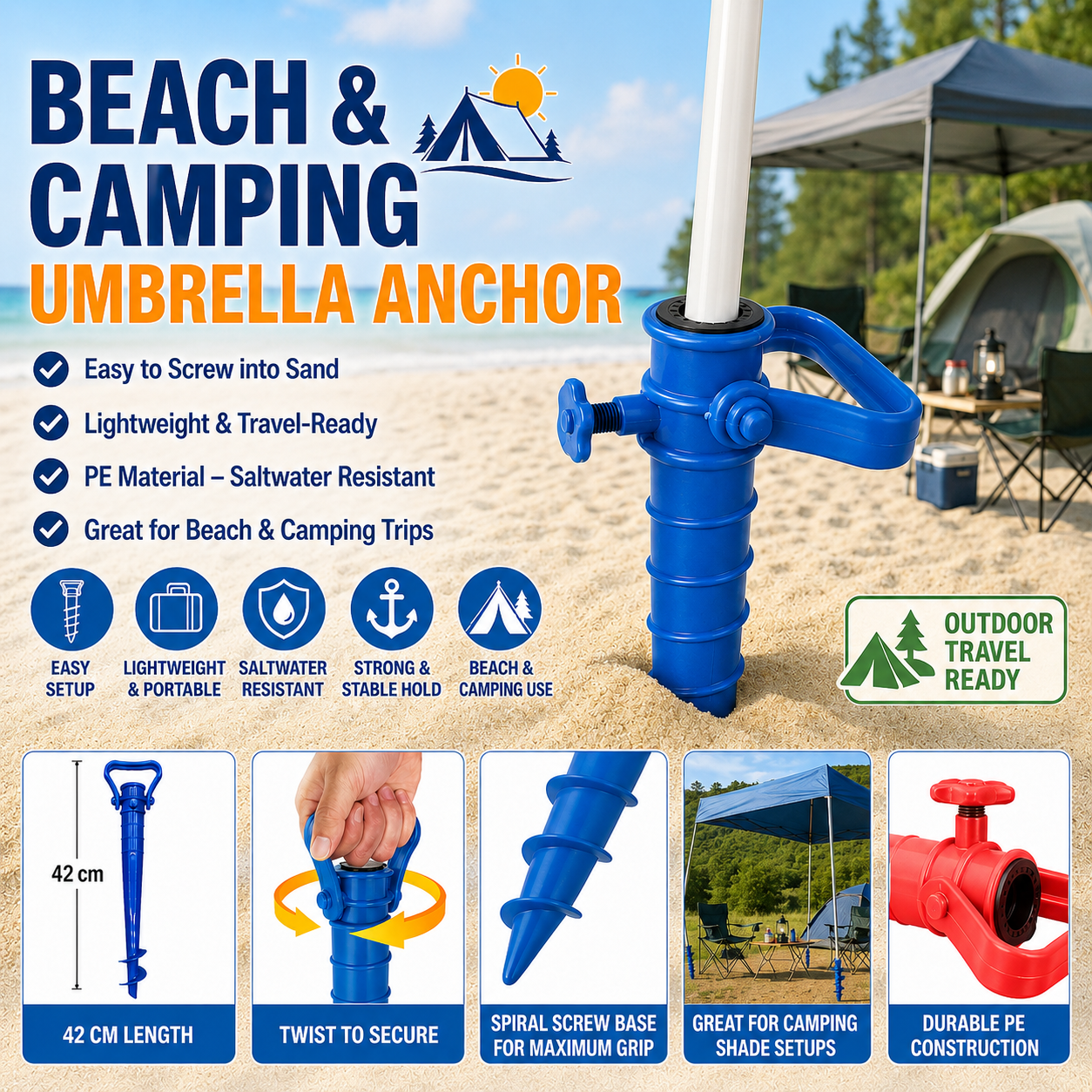 🏕️ No More Tipping, Leaning, or Flying Umbrellas. thumbnail 2