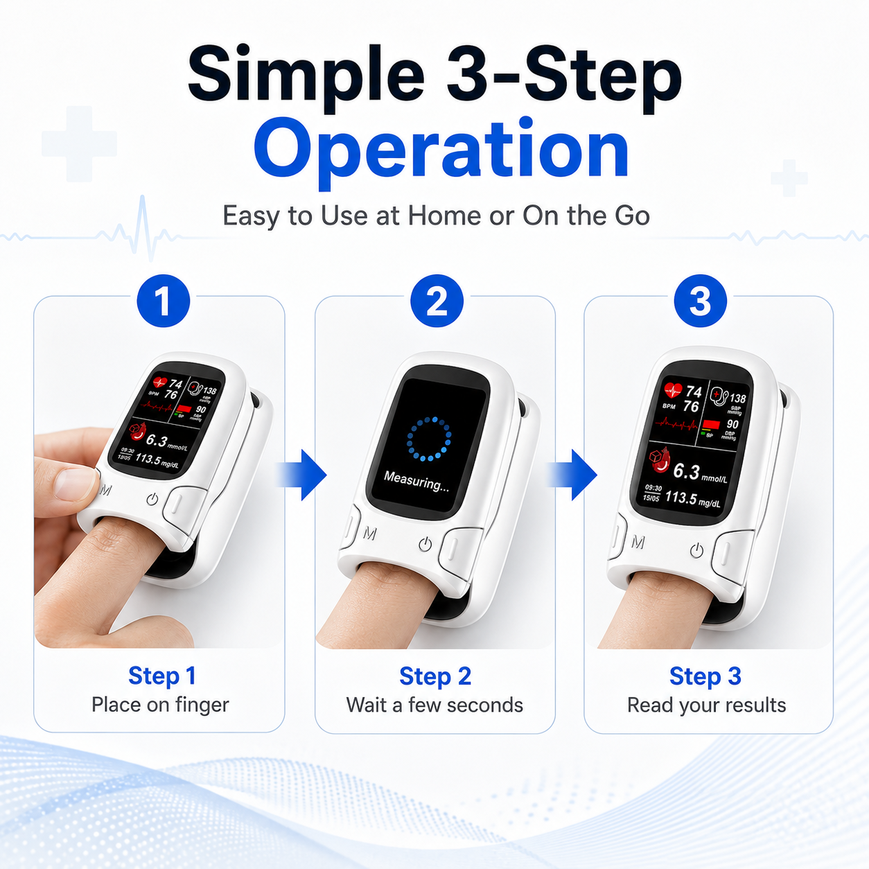 🩺 Smart 3-in-1 Health Monitor⚡Track Your Daily Health in Seconds thumbnail 8