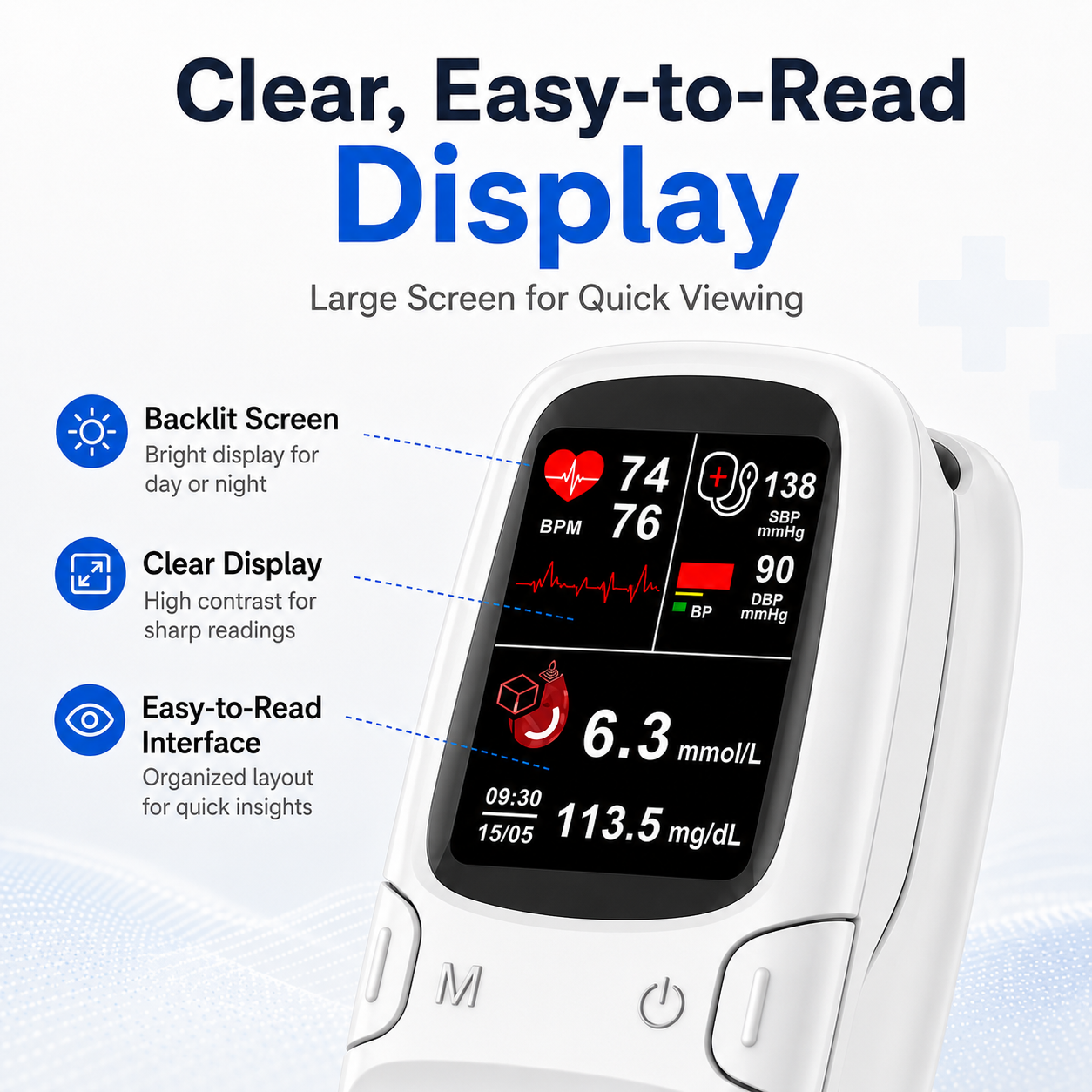 🩺 Smart 3-in-1 Health Monitor⚡Track Your Daily Health in Seconds thumbnail 6