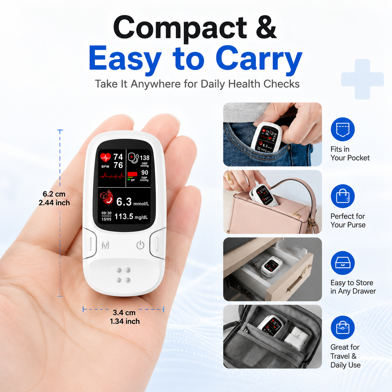 🩺 Smart 3-in-1 Health Monitor⚡Track Your Daily Health in Seconds thumbnail 5