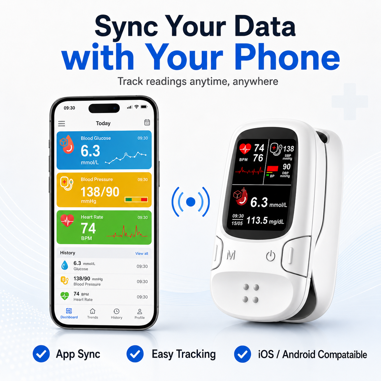 🩺 Smart 3-in-1 Health Monitor⚡Track Your Daily Health in Seconds thumbnail 4