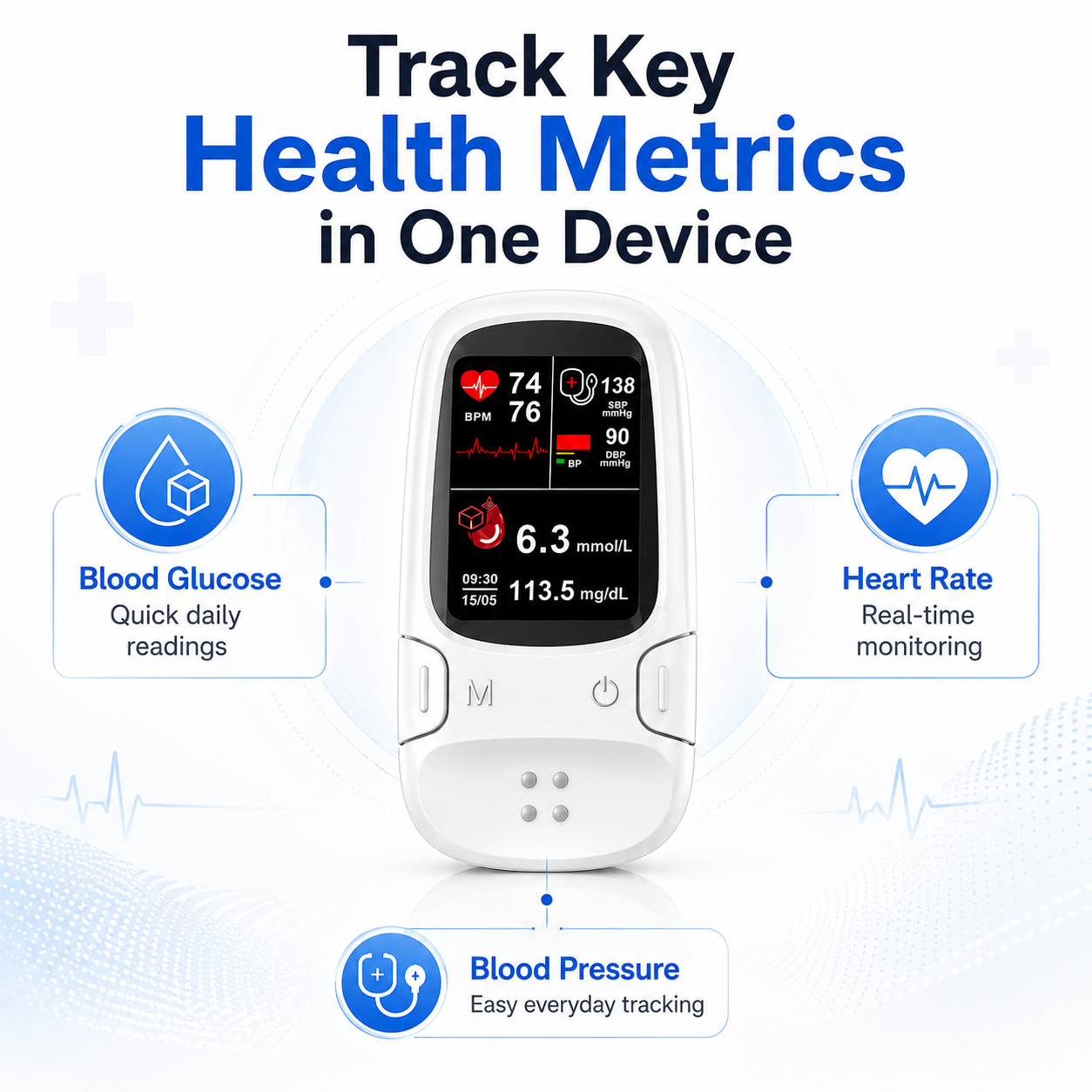 🩺 Smart 3-in-1 Health Monitor⚡Track Your Daily Health in Seconds thumbnail 3