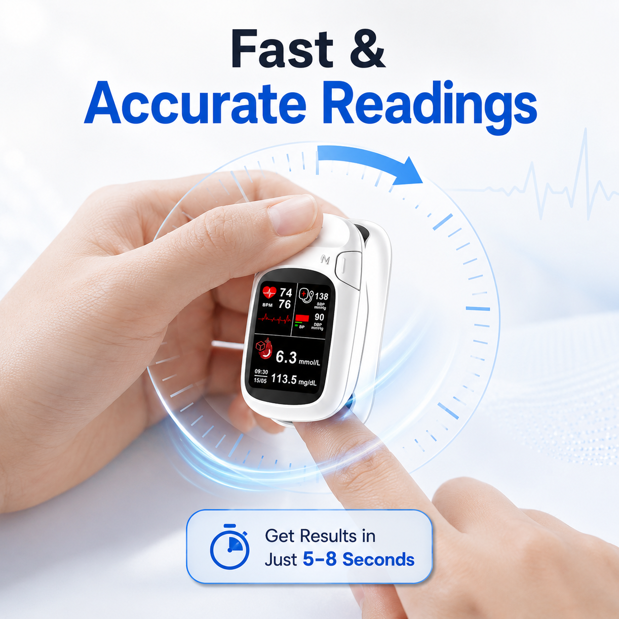 🩺 Smart 3-in-1 Health Monitor⚡Track Your Daily Health in Seconds thumbnail 2