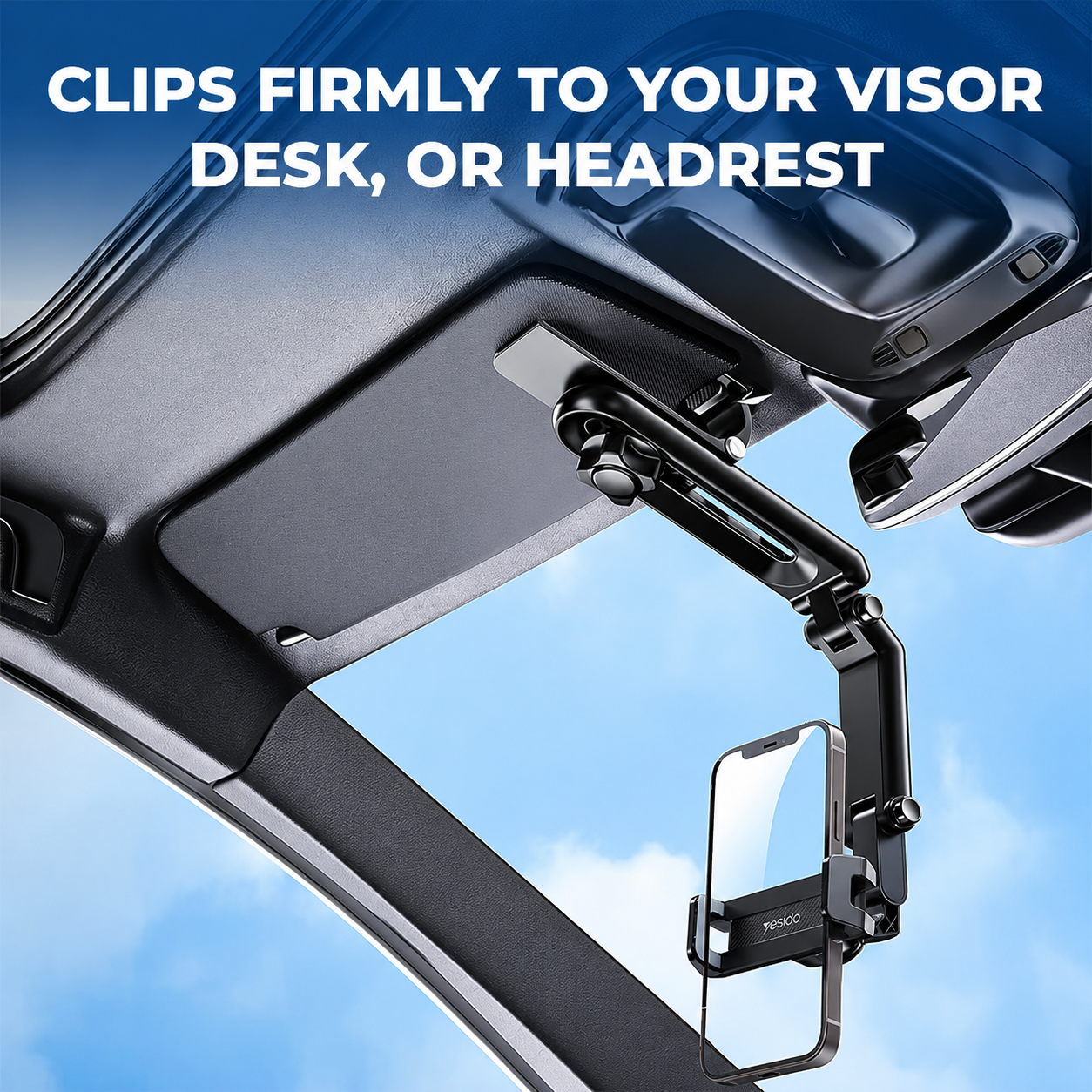 🔥Last Day 50% OFF🔥Rotating Car Sun Visor Phone Holder thumbnail 2