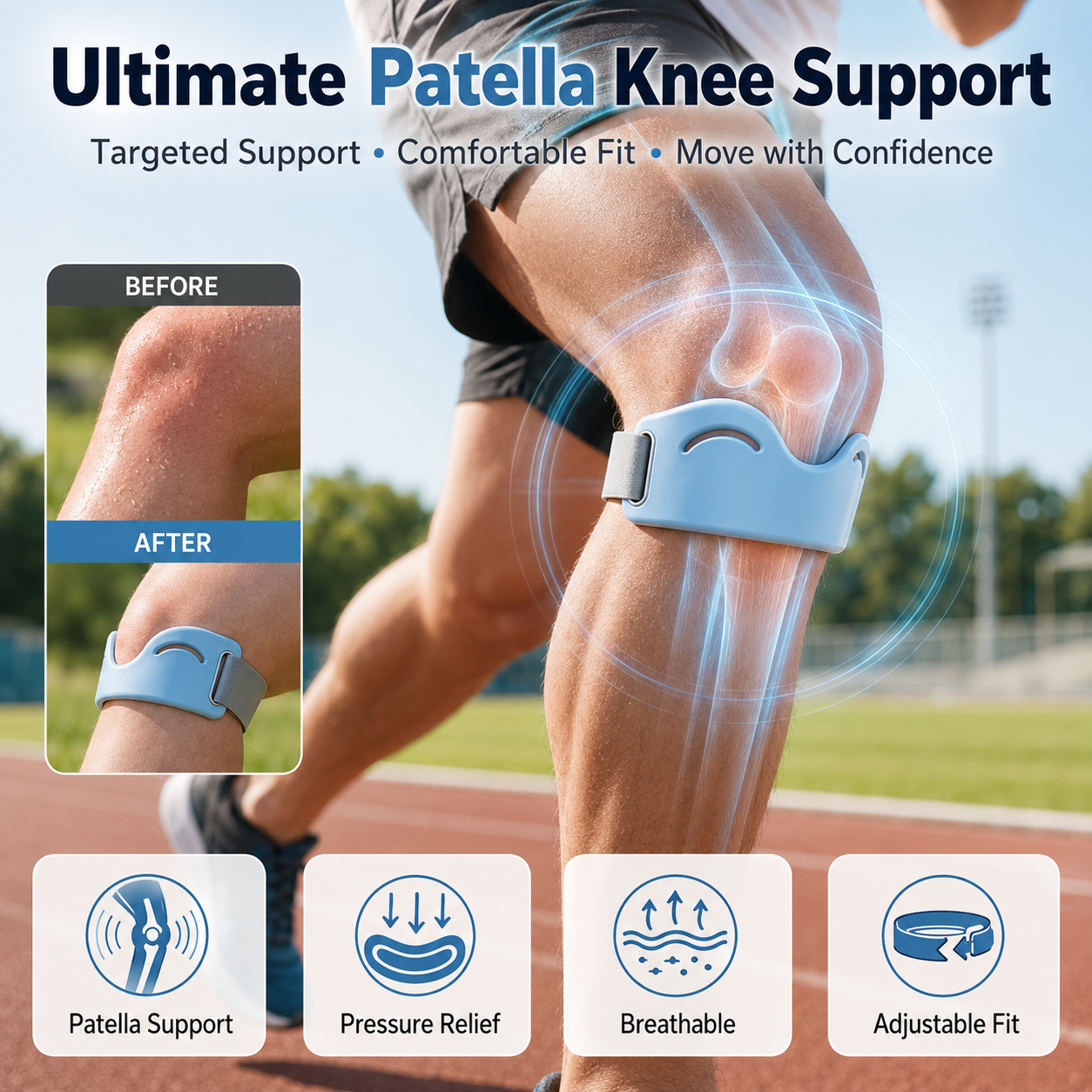 🦵 Move Freely with Targeted Knee Support 🏃 Stay Active Through Every Step - Image 1