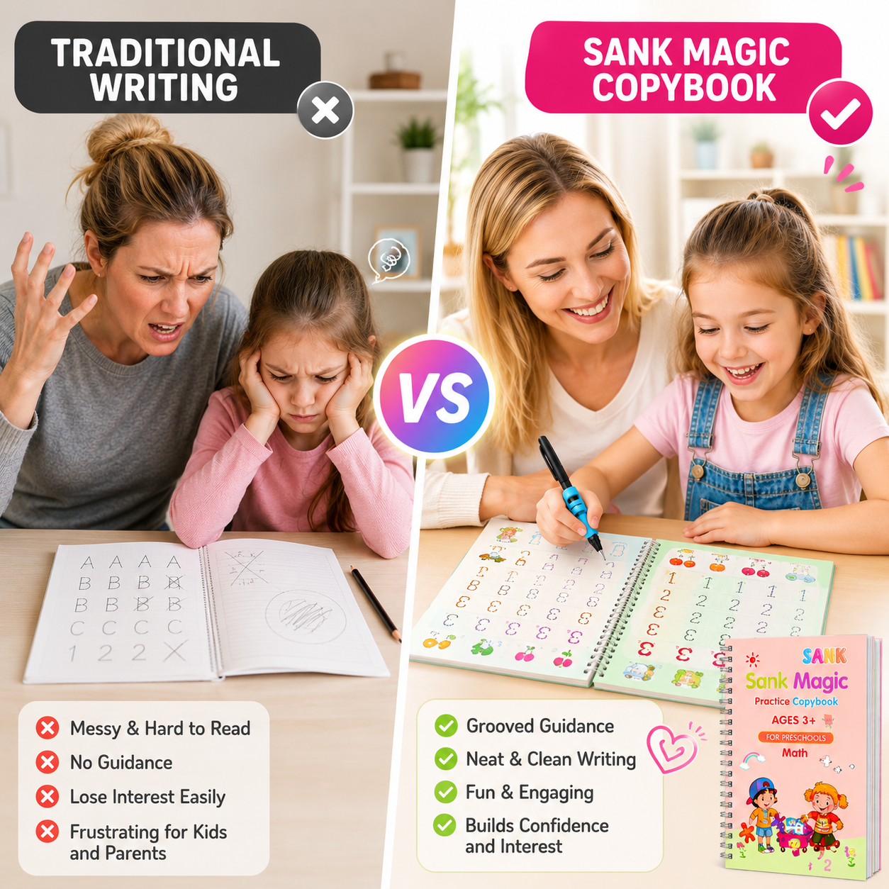 💥LAST DAY SALE 69%OFF💥📚MagicBook | Kids Practice Copybook Set (4Pcs/Set) thumbnail 2