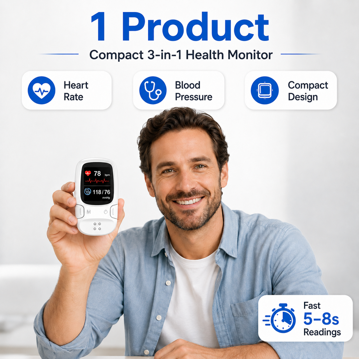 🩺 Smart 2-in-1 Health Monitor⚡Track Your Daily Health in Seconds thumbnail 9
