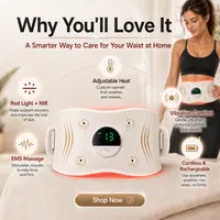 🔥 4-in-1 Waist Care Made Simple for Busy Women ✨ Red Light, EMS, Heat & Vibration Comfort — All in One Belt thumbnail 8