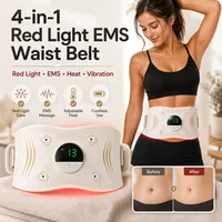 🔥 4-in-1 Waist Care Made Simple for Busy Women ✨ Red Light, EMS, Heat & Vibration Comfort — All in One Belt thumbnail 1