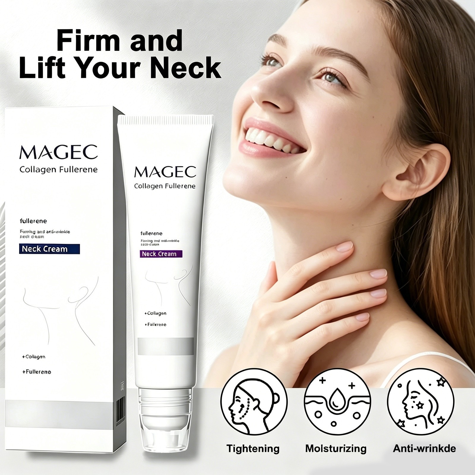 🏆Flash Sale⚡ Collagen Fullerene Tightening Neck Cream - Image 1