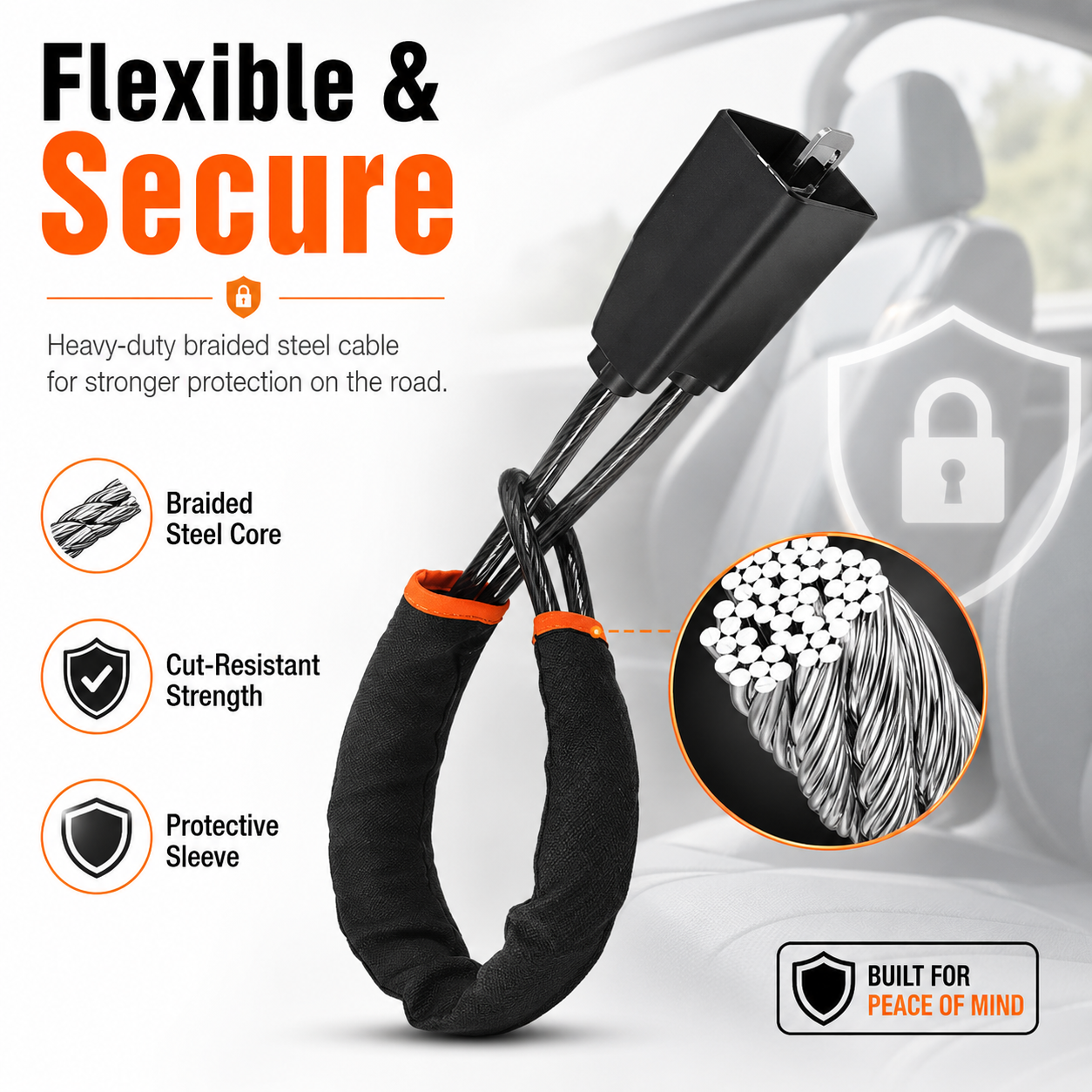 🔥SALE UP TO 60% - Freeship USA 📦Make Your Car A Harder Target🛡️SteerShield Anti-Theft Car Lock thumbnail 3