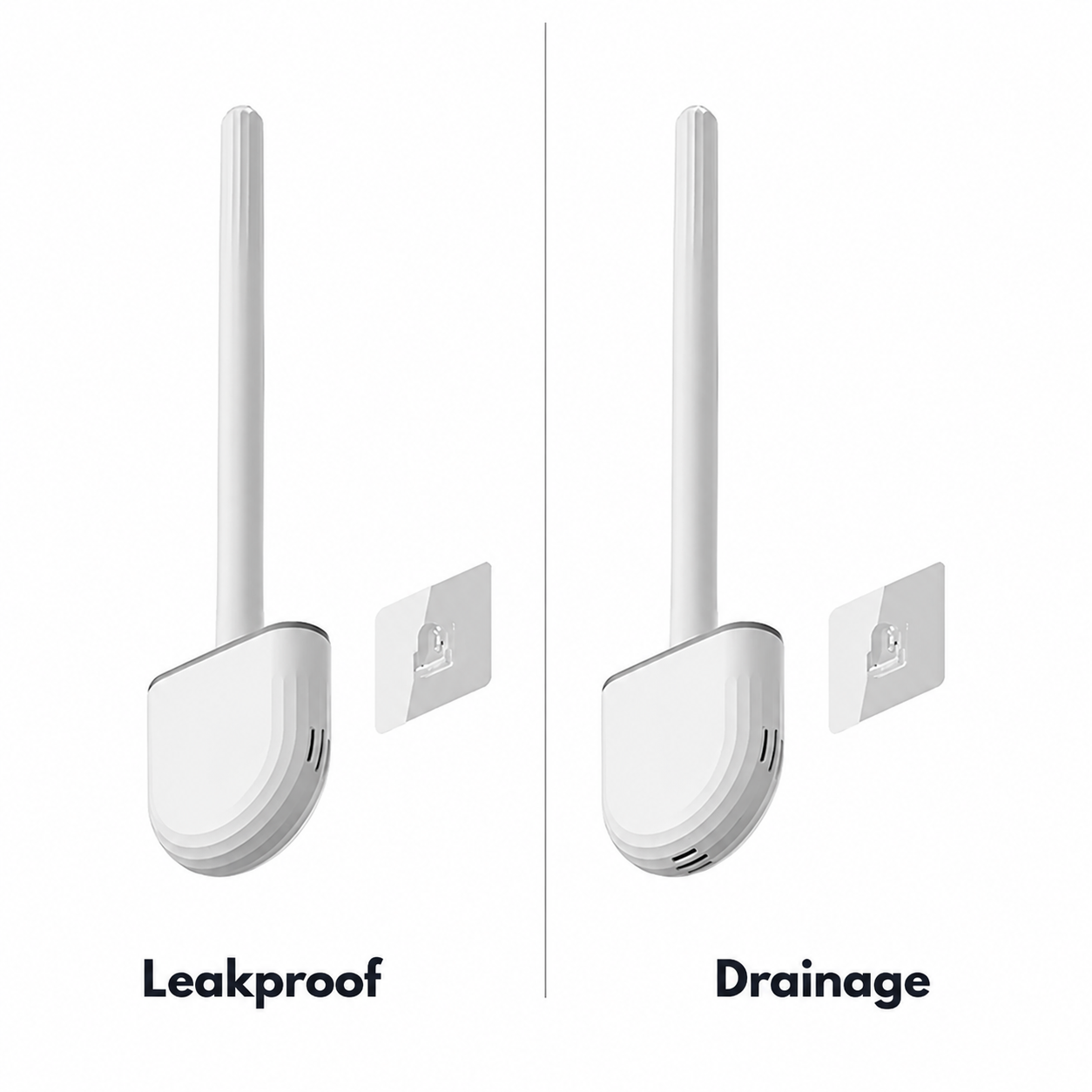 🚽 Wall-Mounted Silicone Toilet Brush | Curved Design for Deeper Cleaning thumbnail 7