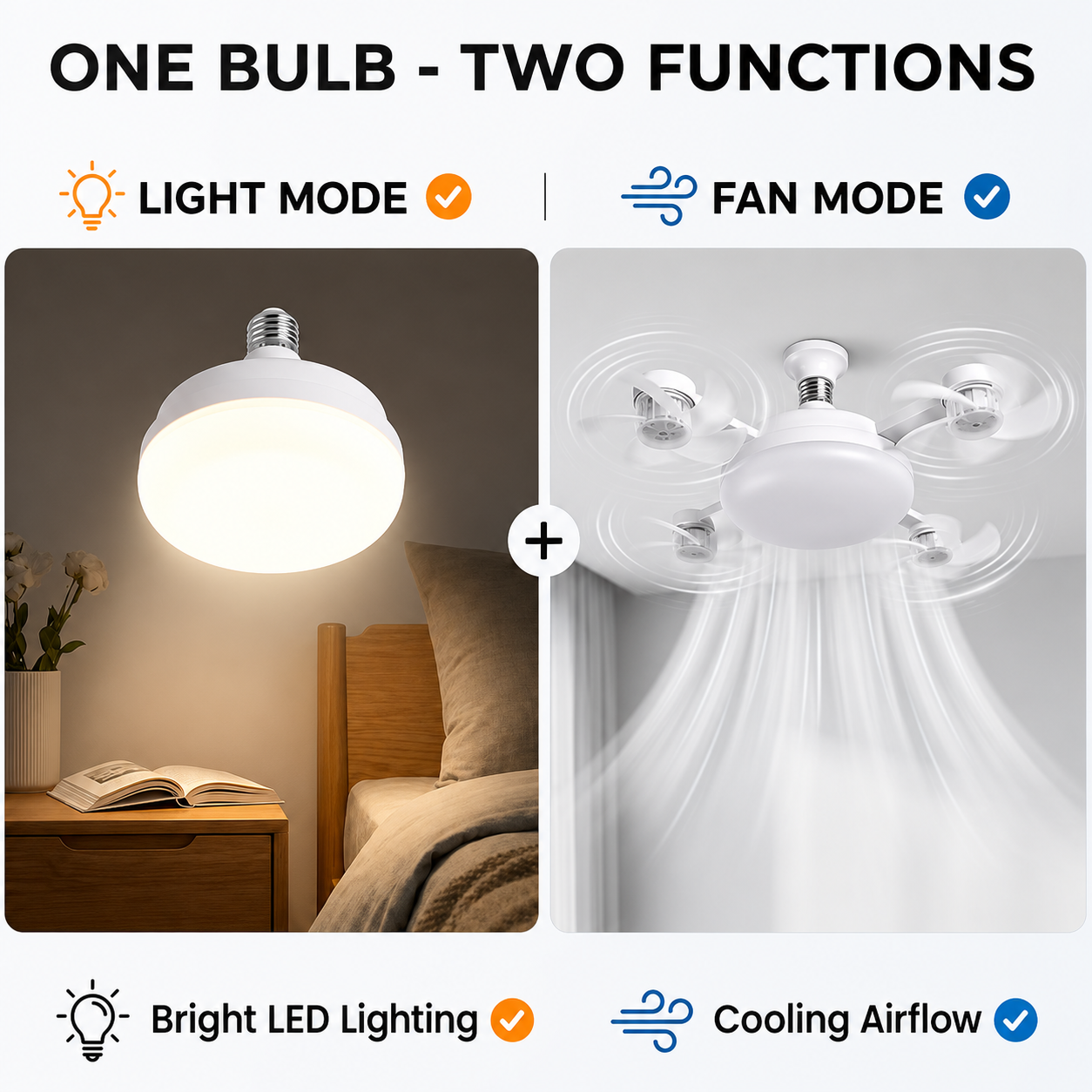 CoolBreeze 4-Head Ceiling Fan Light 💨💡 thumbnail 8