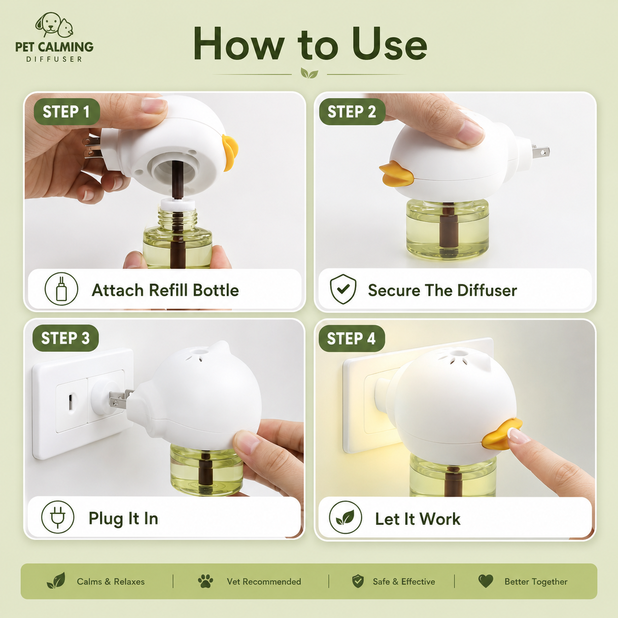 🔥Buy 2 get 1 Free🔥 Get 50% OFF Today 🐶 Stress Relief Pet Calming Diffuser 🩷 thumbnail 6