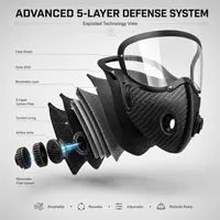 🛡️ Tactical Carbon Defense Mask – Breathe Safer in Dust, Haze & Harsh Conditions thumbnail 6