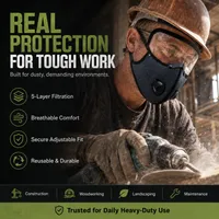 🛡️ Tactical Carbon Defense Mask – Breathe Safer in Dust, Haze & Harsh Conditions thumbnail 1