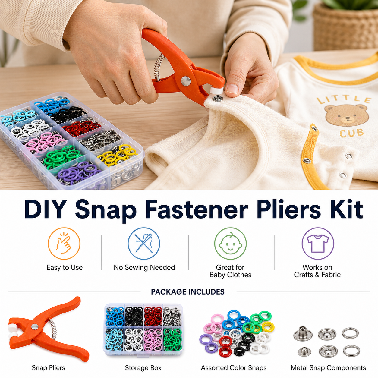 🧷 No-Sew Snap Button Repair Kit – Save 50% Today - Image 1