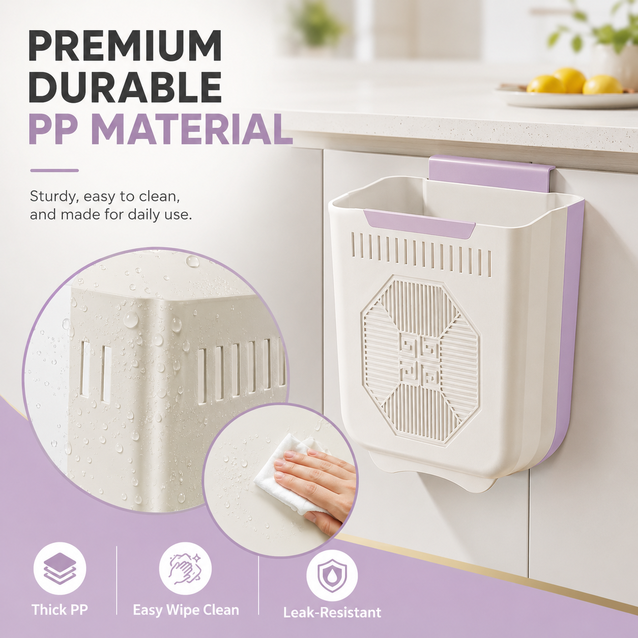 🗑️✨ Foldable Hanging Trash Can — Save Space & Keep Your Kitchen Clean thumbnail 6