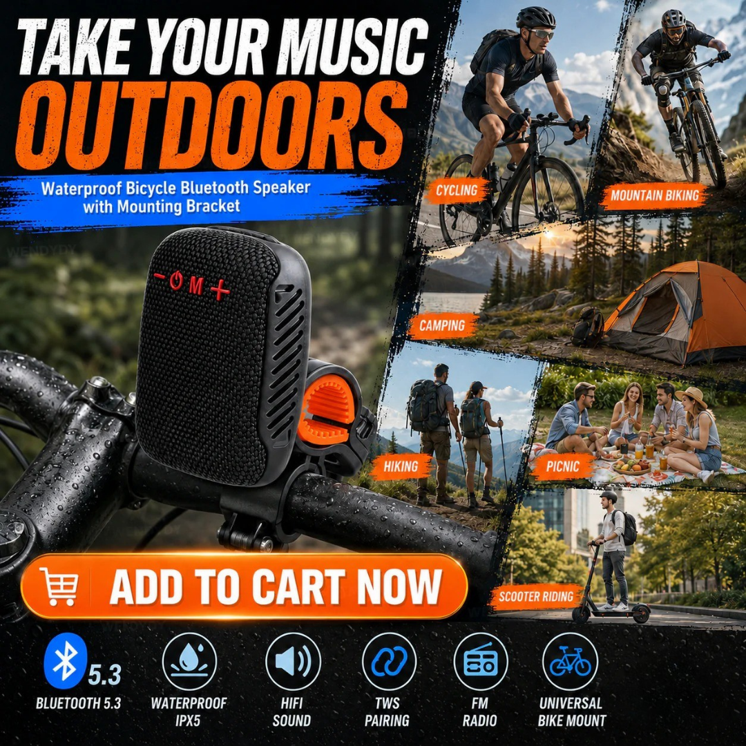 🔥2026 Hot New Products🎵Waterproof Bluetooth Speaker for Bicycles with Mount🚴‍♂️ thumbnail 5