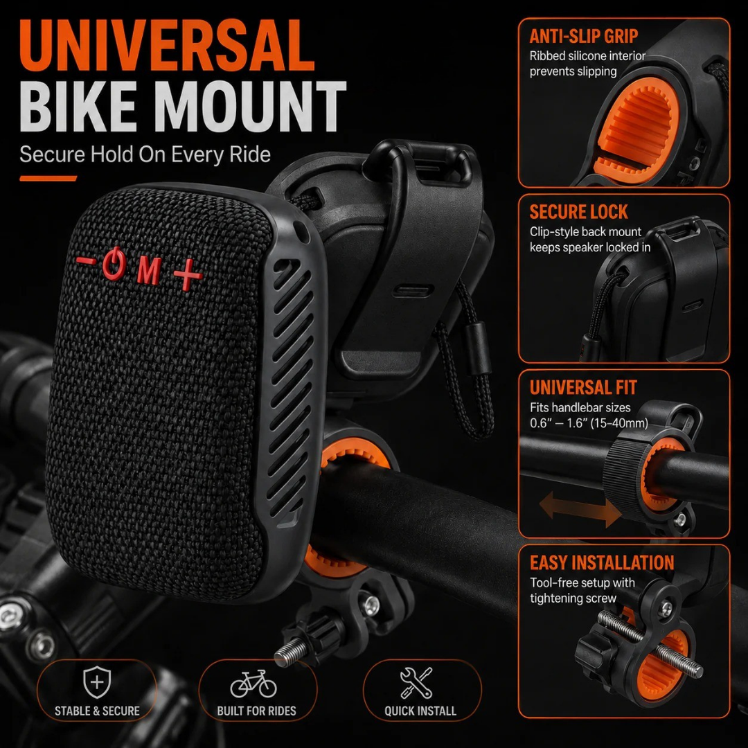 🔥2026 Hot New Products🎵Waterproof Bluetooth Speaker for Bicycles with Mount🚴‍♂️ thumbnail 7