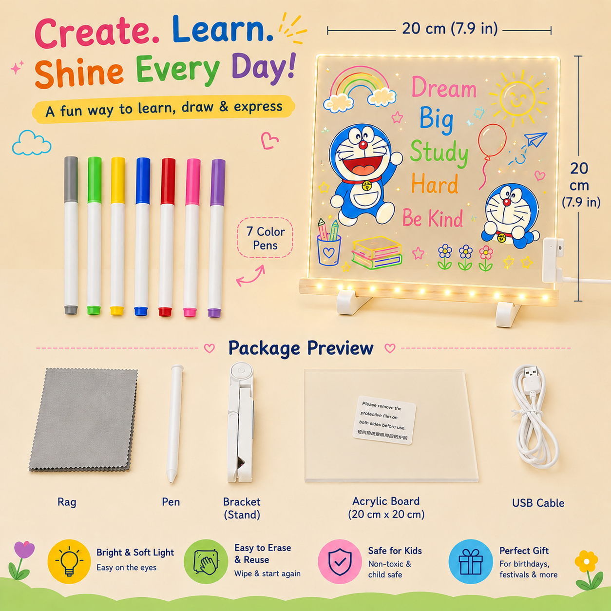 🔥 Back-To-School Sale — 50% OFF 🎒Screen-Free Kids Writing Practice Board - Less Screen Time. More Learning.📕 thumbnail 3