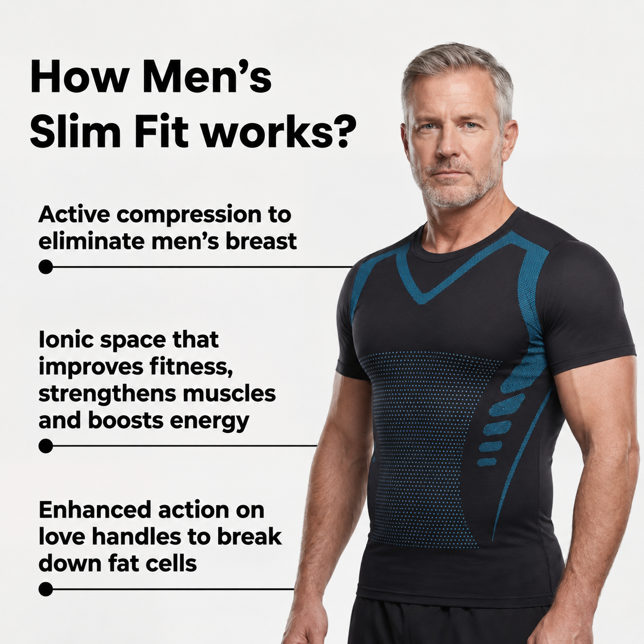 🔥Buy 2 get 1 Free 🚨 Men’s Weight Loss Support Compression T-Shirt 👕 thumbnail 10