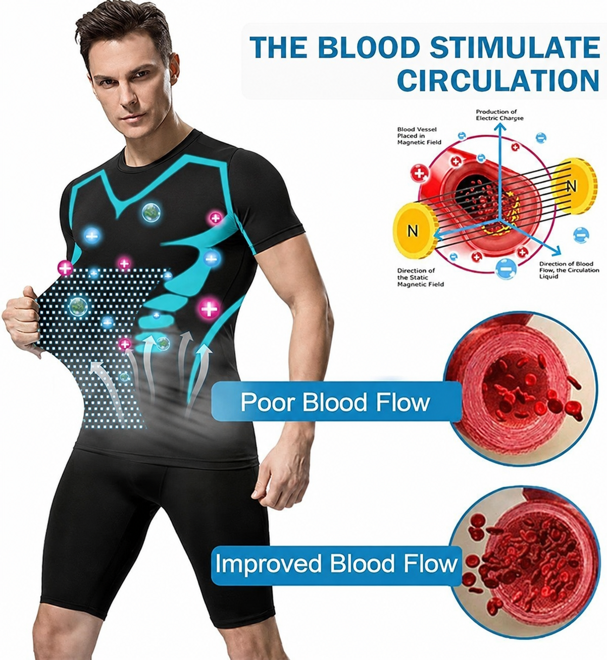 🔥Buy 2 get 1 Free 🚨 Men’s Weight Loss Support Compression T-Shirt 👕 thumbnail 4