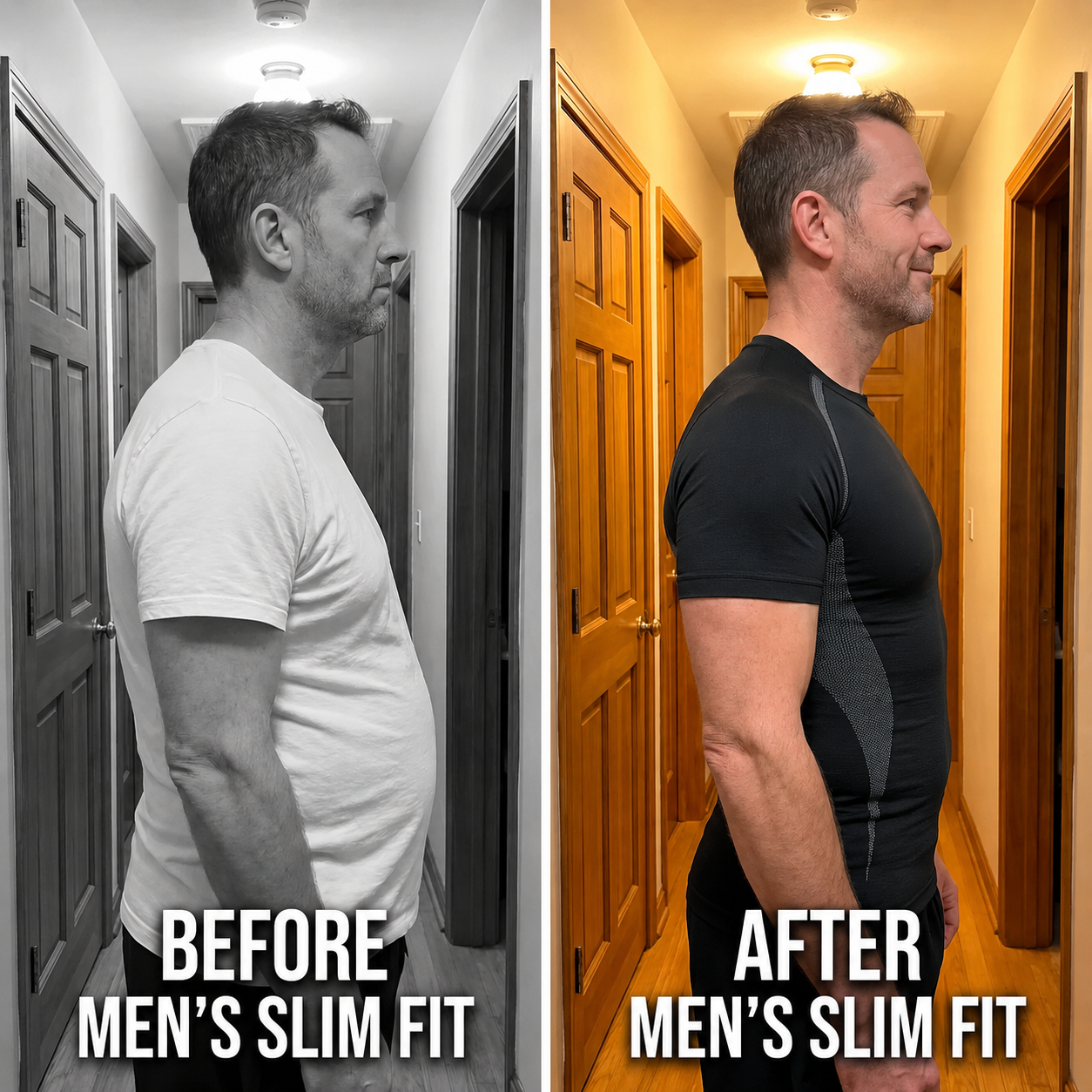 🔥Buy 2 get 1 Free 🚨 Men’s Weight Loss Support Compression T-Shirt 👕 thumbnail 6
