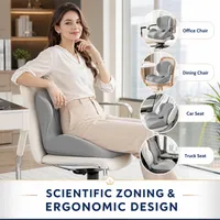 🪑 Ergonomic Memory Foam Seat Cushion — Comfort & Back Support for Office, Car & Daily Sitting thumbnail 1