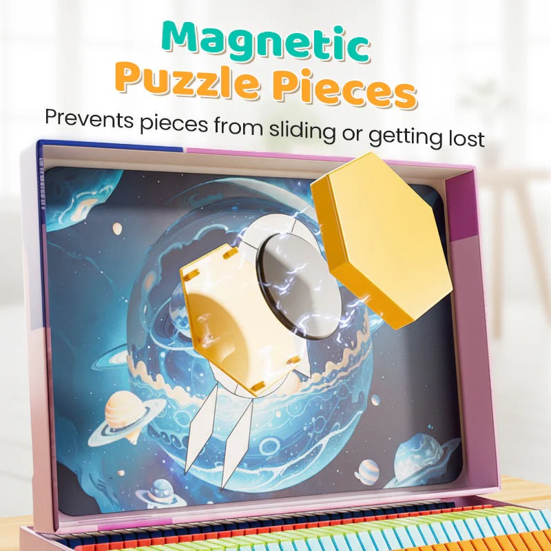 🔥 Back-To-School Sale — 50% OFF 🎒Children’s Educational Magnetic Tangram Puzzle thumbnail 3