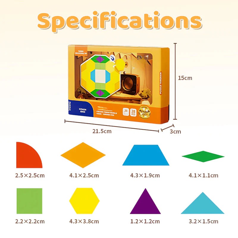 🔥 Back-To-School Sale — 50% OFF 🎒Children’s Educational Magnetic Tangram Puzzle thumbnail 4