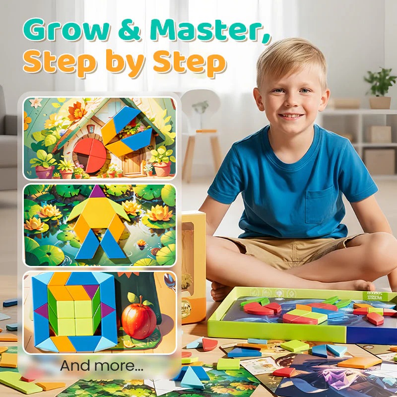 🔥 Back-To-School Sale — 50% OFF 🎒Children’s Educational Magnetic Tangram Puzzle thumbnail 5