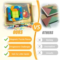🔥 Back-To-School Sale — 50% OFF 🎒Children’s Educational Magnetic Tangram Puzzle thumbnail 6