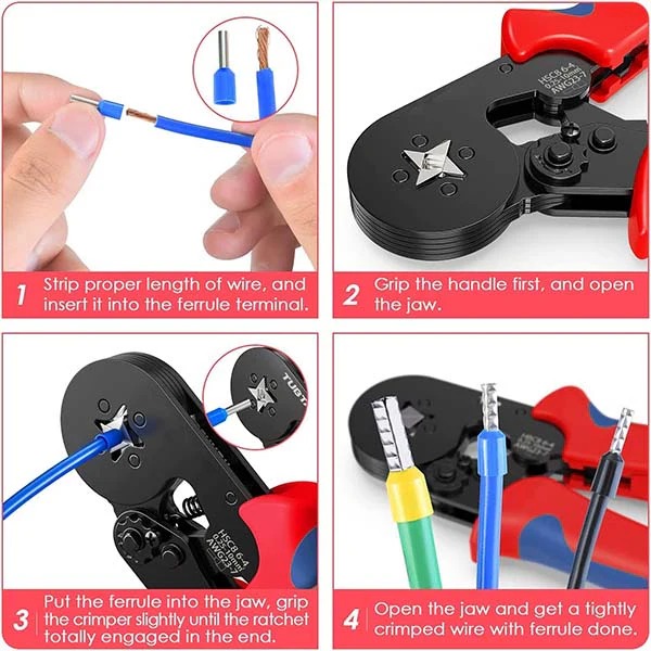 💥LAST DAY 50% OFF✨ Ratchet Tubular Terminal Wire Crimpers Set thumbnail 10