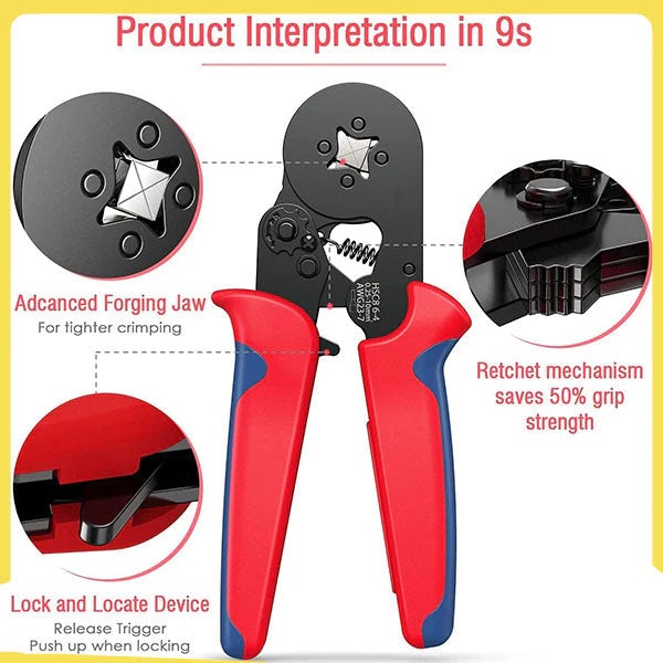 💥LAST DAY 50% OFF✨ Ratchet Tubular Terminal Wire Crimpers Set thumbnail 9